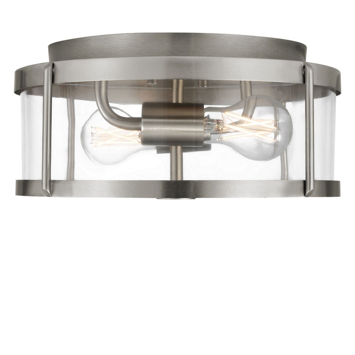 Myhouse Lighting Generation Lighting - GLF1732BN - Two Light Flush Mount - Lumra - Brushed Nickel