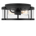 Myhouse Lighting Generation Lighting - GLF1732MBK - Two Light Flush Mount - Lumra - Midnight Black