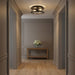 Myhouse Lighting Generation Lighting - GLF1732MBKE - Two Light Flush Mount - Lumra - Midnight Black