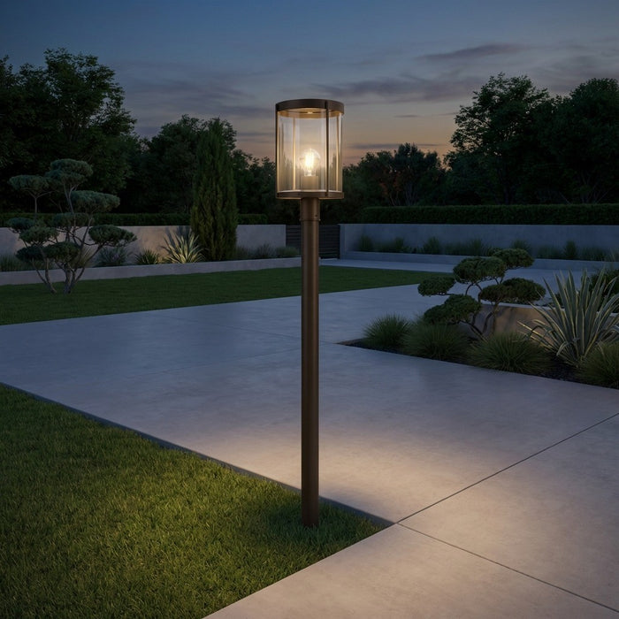 Myhouse Lighting Generation Lighting - GLO1741C-ANBZ - One Light Outdoor Post Lantern - Luning - Antique Bronze