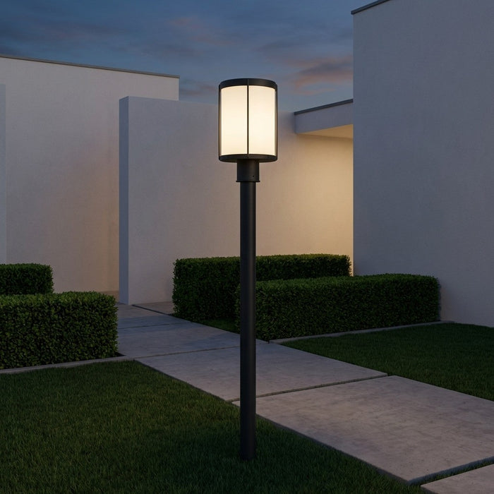 Myhouse Lighting Generation Lighting - GLO1741OE-TXB - One Light Outdoor Post Lantern - Luning - Textured Black