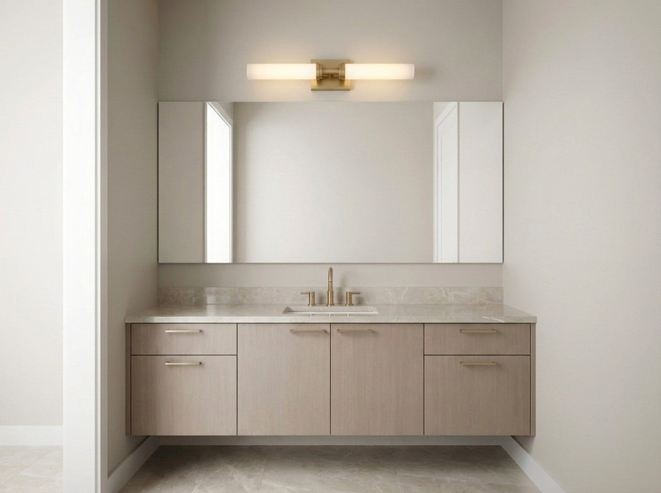Myhouse Lighting Generation Lighting - GLV1432SB-L - LED Vanity - Coles - Satin Brass