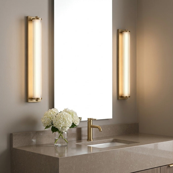 Myhouse Lighting Generation Lighting - GLV1521SB-L - LED Vanity - Weston - Satin Brass
