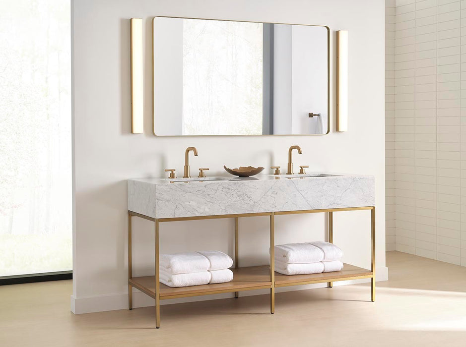Myhouse Lighting Generation Lighting - GLV1591SB-L - LED Vanity - Panna - Satin Brass