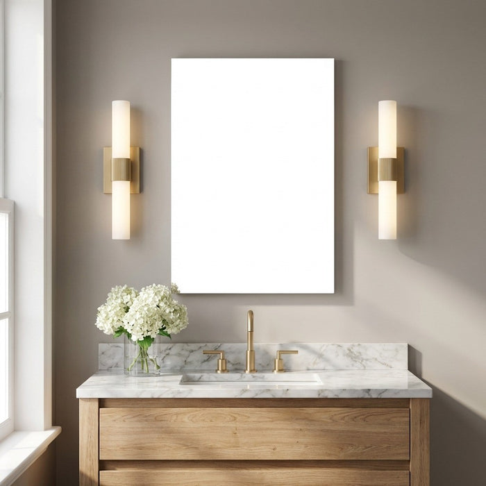 Myhouse Lighting Generation Lighting - GLV1622SB-L - LED Vanity - Sarco - Satin Brass