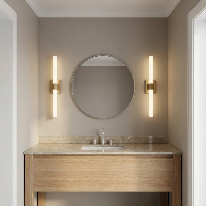 Myhouse Lighting Generation Lighting - GLV1642SB-L - LED Vanity - Sarco - Satin Brass