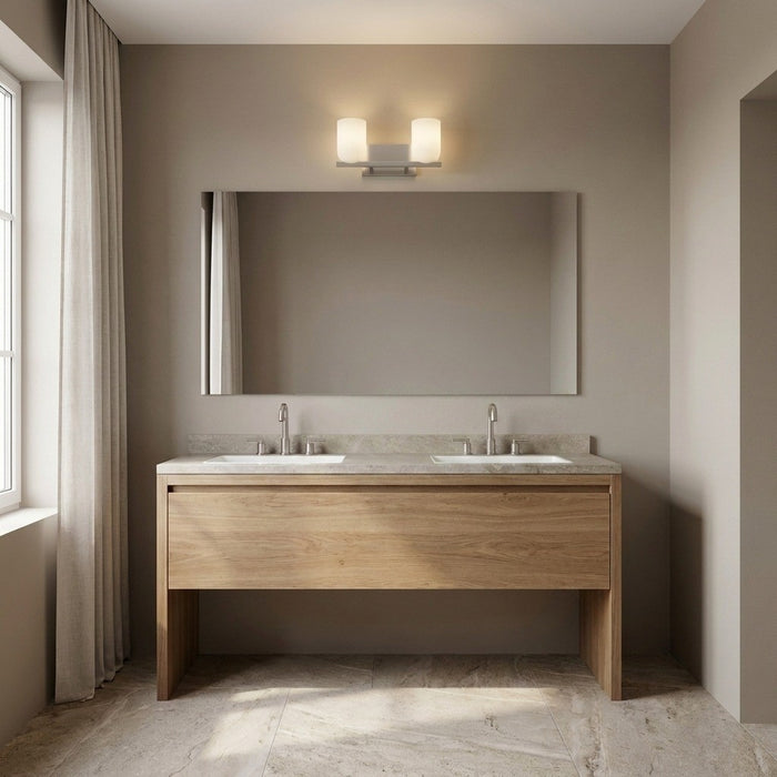 Myhouse Lighting Generation Lighting - GLV1962BNE - Two Light Vanity - Neblina - Brushed Nickel