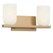 Myhouse Lighting Generation Lighting - GLV1962SB - Two Light Vanity - Neblina - Satin Brass