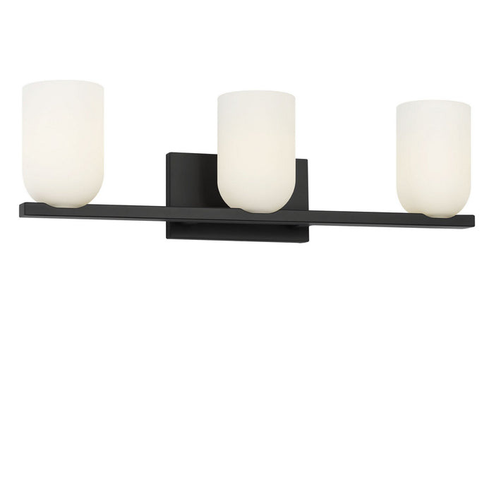 Myhouse Lighting Generation Lighting - GLV1973MBK - Three Light Vanity - Neblina - Midnight Black