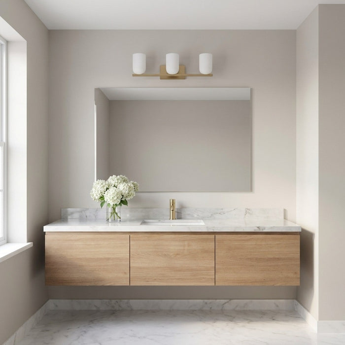 Myhouse Lighting Generation Lighting - GLV1973SB - Three Light Vanity - Neblina - Satin Brass