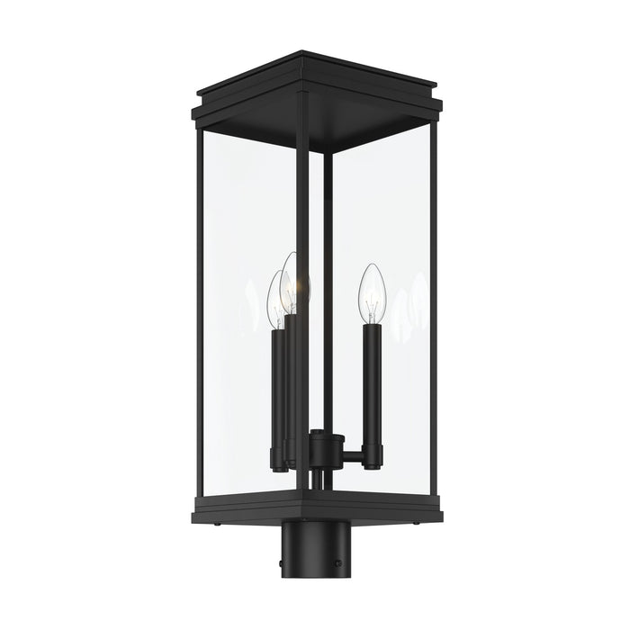 Myhouse Lighting Kichler - 59166BK - Three Light Outdoor Post Lantern - Lundon - Black