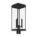 Myhouse Lighting Kichler - 59166BK - Three Light Outdoor Post Lantern - Lundon - Black