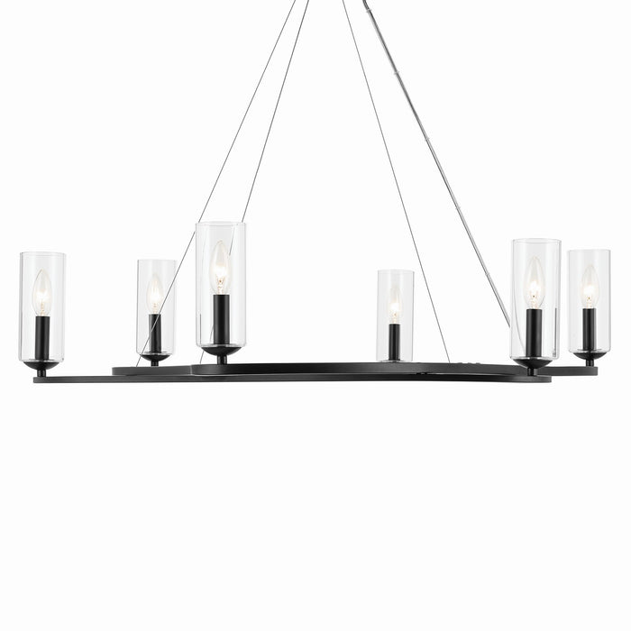 Myhouse Lighting Kichler - 52771BK - Six Light Chandelier - Harpin - Black