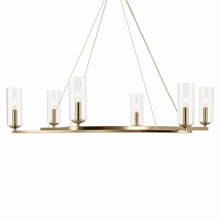 Myhouse Lighting Kichler - 52771CPZ - Six Light Chandelier - Harpin - Champagne Bronze