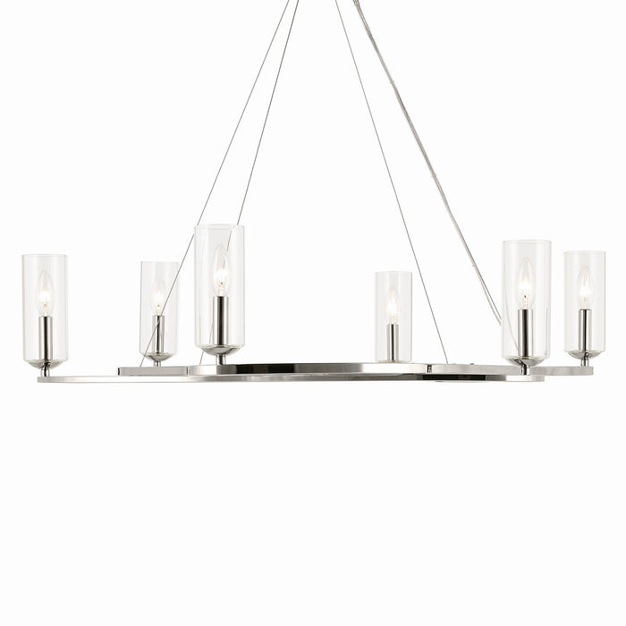 Myhouse Lighting Kichler - 52771PN - Six Light Chandelier - Harpin - Polished Nickel