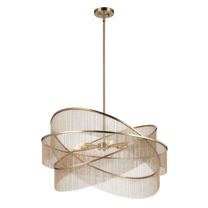 Myhouse Lighting Kichler - 52824CPZ - Six Light Chandelier - Khaite - Champagne Bronze