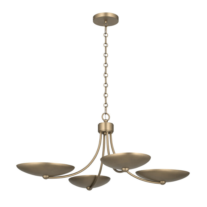 Myhouse Lighting Kichler - 52854CPZ - Four Light Chandelier/Semi Flush - Palmela - Champagne Bronze