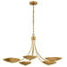 Myhouse Lighting Kichler - 52856LBR - Five Light Chandelier - Palmela - Lacquered Brass