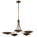 Myhouse Lighting Kichler - 52856LBRLBZ - Five Light Chandelier - Palmela - Lacquered Brass