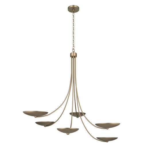 Myhouse Lighting Kichler - 52857CPZ - Six Light Chandelier - Palmela - Champagne Bronze