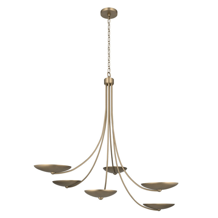 Myhouse Lighting Kichler - 52857CPZ - Six Light Chandelier - Palmela - Champagne Bronze