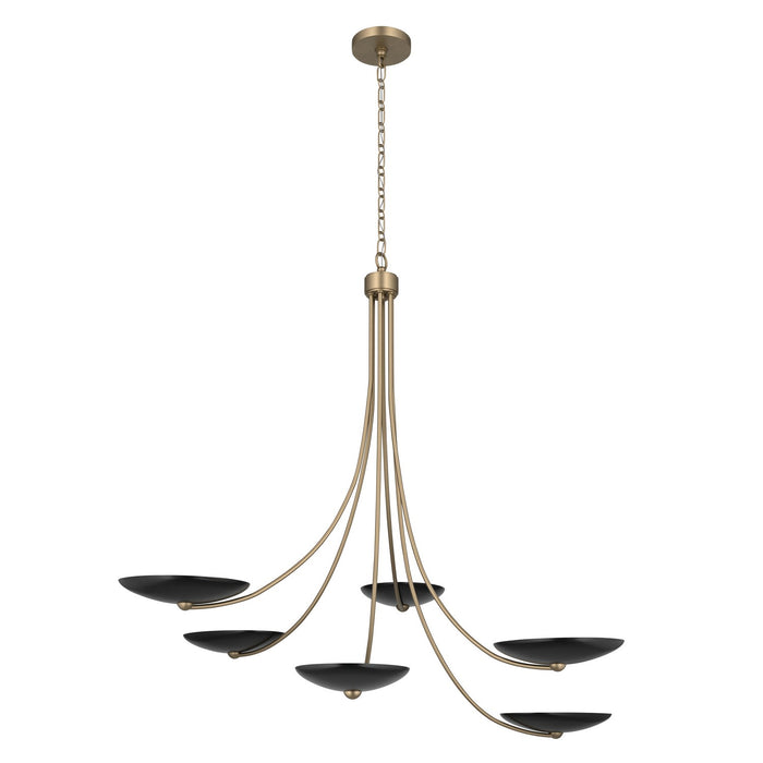 Myhouse Lighting Kichler - 52857CPZBK - Six Light Chandelier - Palmela - Champagne Bronze