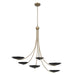 Myhouse Lighting Kichler - 52857CPZBK - Six Light Chandelier - Palmela - Champagne Bronze