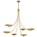 Myhouse Lighting Kichler - 52857LBR - Six Light Chandelier - Palmela - Lacquered Brass