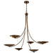 Myhouse Lighting Kichler - 52857LBRLBZ - Six Light Chandelier - Palmela - Lacquered Brass