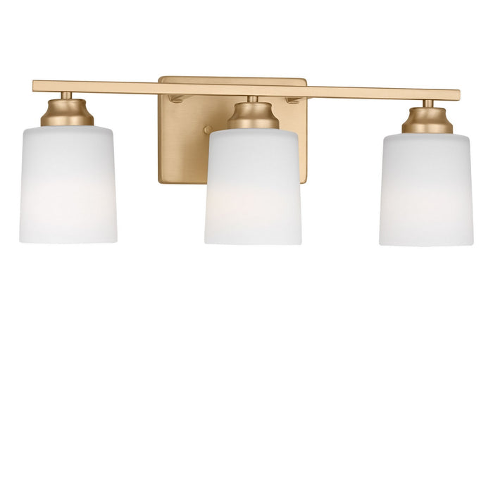 Myhouse Lighting Generation Lighting - 4420903-848 - Three Light Bath - Vinton - Satin Brass