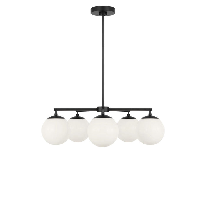 Myhouse Lighting Generation Lighting - GLC1795MBK - Five Light Chandelier - Nube - Midnight Black
