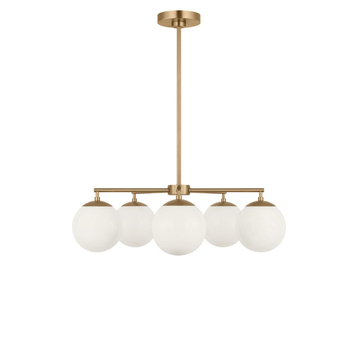 Myhouse Lighting Generation Lighting - GLC1795SBE - Five Light Chandelier - Nube - Satin Brass