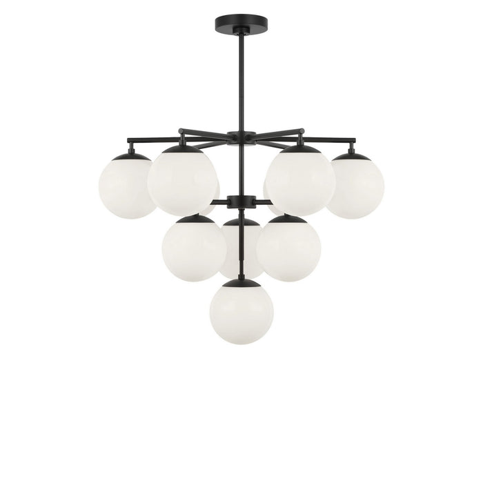 Myhouse Lighting Generation Lighting - GLC18010MBKE - Ten Light Chandelier - Nube - Midnight Black