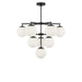 Myhouse Lighting Generation Lighting - GLC18010MBKE - Ten Light Chandelier - Nube - Midnight Black