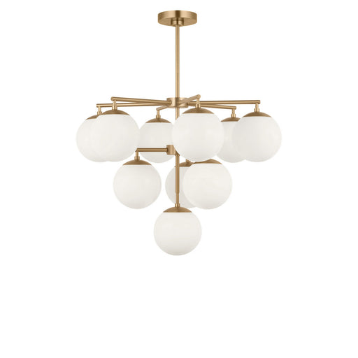 Myhouse Lighting Generation Lighting - GLC18010SBE - Ten Light Chandelier - Nube - Satin Brass