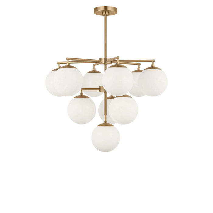 Myhouse Lighting Generation Lighting - GLC18010SBE - Ten Light Chandelier - Nube - Satin Brass