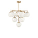 Myhouse Lighting Generation Lighting - GLC18010SBE - Ten Light Chandelier - Nube - Satin Brass