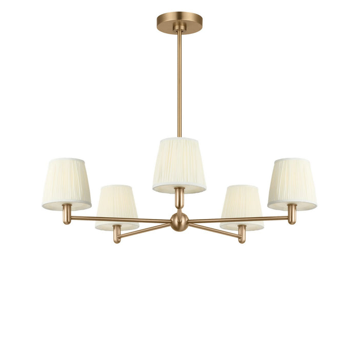 Myhouse Lighting Generation Lighting - GLC1865SB - Five Light Chandelier - Vilera - Satin Brass