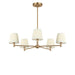 Myhouse Lighting Generation Lighting - GLC1865SBE - Five Light Chandelier - Vilera - Satin Brass