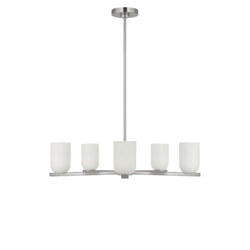 Myhouse Lighting Generation Lighting - GLC1935BN - Five Light Chandelier - Neblina - Brushed Nickel