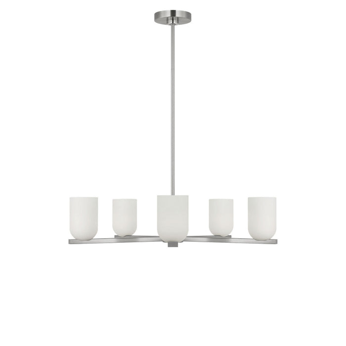 Myhouse Lighting Generation Lighting - GLC1935BN - Five Light Chandelier - Neblina - Brushed Nickel