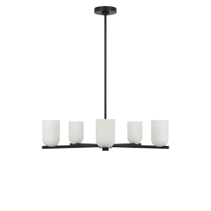 Myhouse Lighting Generation Lighting - GLC1935MBK - Five Light Chandelier - Neblina - Midnight Black