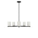 Myhouse Lighting Generation Lighting - GLC1935MBK - Five Light Chandelier - Neblina - Midnight Black