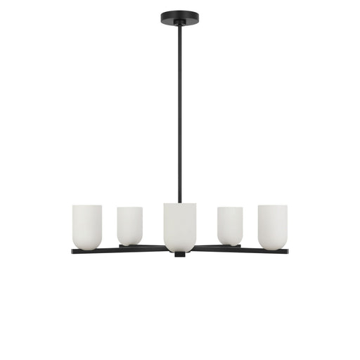 Myhouse Lighting Generation Lighting - GLC1935MBKE - Five Light Chandelier - Neblina - Midnight Black