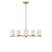 Myhouse Lighting Generation Lighting - GLC1935SB - Five Light Chandelier - Neblina - Satin Brass