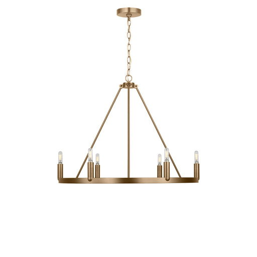 Myhouse Lighting Generation Lighting - GLC2016SBE - Six Light Chandelier - Mirla - Satin Brass