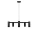 Myhouse Lighting Generation Lighting - GLC2055MBK - Five Light Chandelier - Zentro - Midnight Black