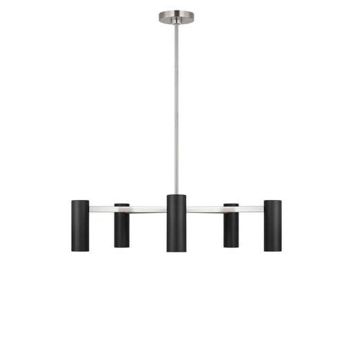 Myhouse Lighting Generation Lighting - GLC2055BNE - Five Light Chandelier - Zentro - Brushed Nickel