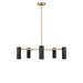 Myhouse Lighting Generation Lighting - GLC2055SB - Five Light Chandelier - Zentro - Satin Brass