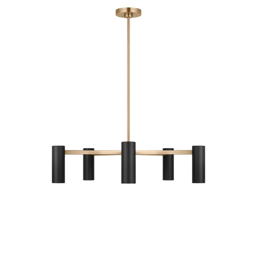 Myhouse Lighting Generation Lighting - GLC2055SBE - Five Light Chandelier - Zentro - Satin Brass